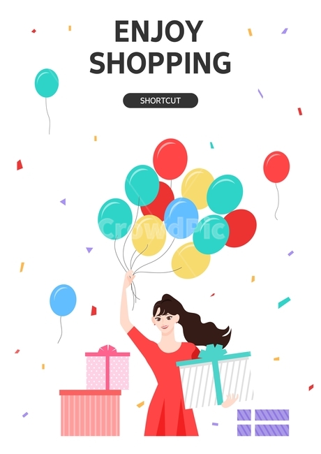 선물상자,선물,풍선,여자,패턴,쇼핑,이벤트,팝업,배너,축제,행사,festival,carnival,event,쇼핑,shopping,그래픽,일러스트레이션,graphic,illustration