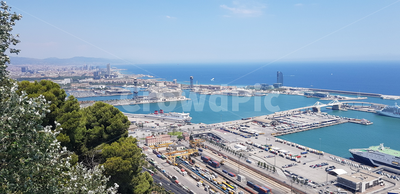 스페인,바르셀로나,항구,바다,항구도시,전망대,자연,풍경,spain,barcelona,sea,port,observatory,portcity,nature,scenery,view,보다,해안가,지중해,푸른빛,도시,풍경,city,landscape,해외,외국,세계,foreign,oversea,world,세계도시풍경,해외도시풍경,외국도시풍경,world cityscape,산업,industry,industrial,road,도로