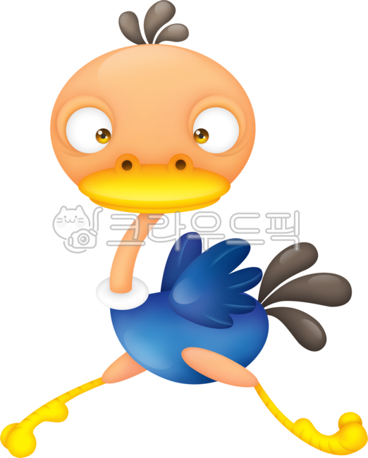 동물일러스트,동물캐릭터,타조,어린이,아동,유아