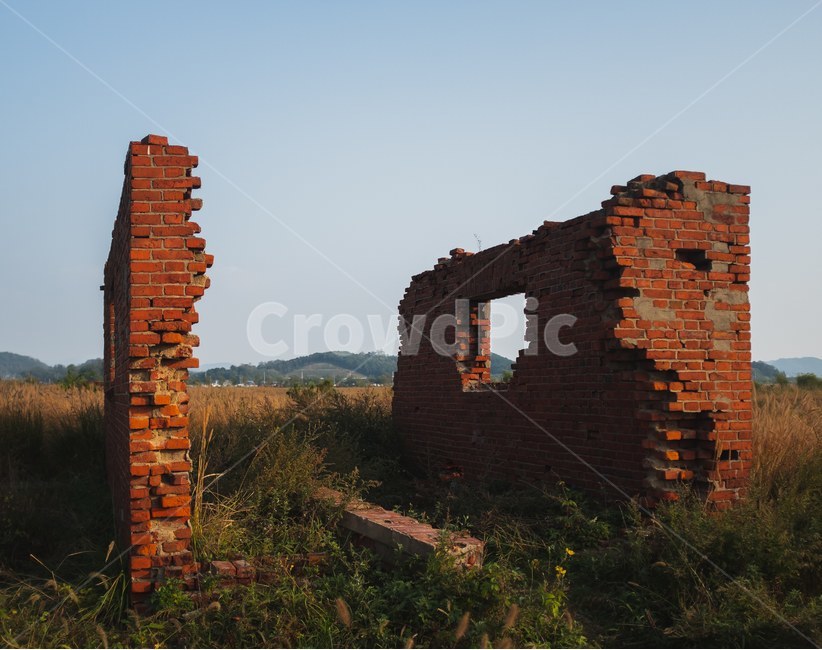 벽,wall,ruins,흔적,폐가