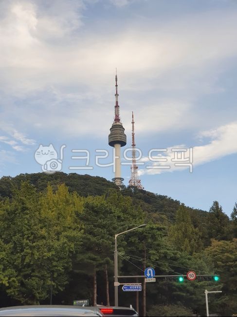 sky,Namsan,Namsan Tower,clear sky,Sky of Autumn
