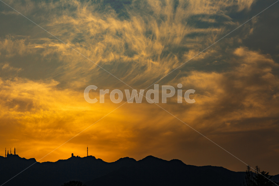 하늘,노을,구름,풍경,사진,노란색,실루엣,자연,풍경,nature,landscape,실루엣,그림자,silhouette,shadow,outdoors,옥외,sky