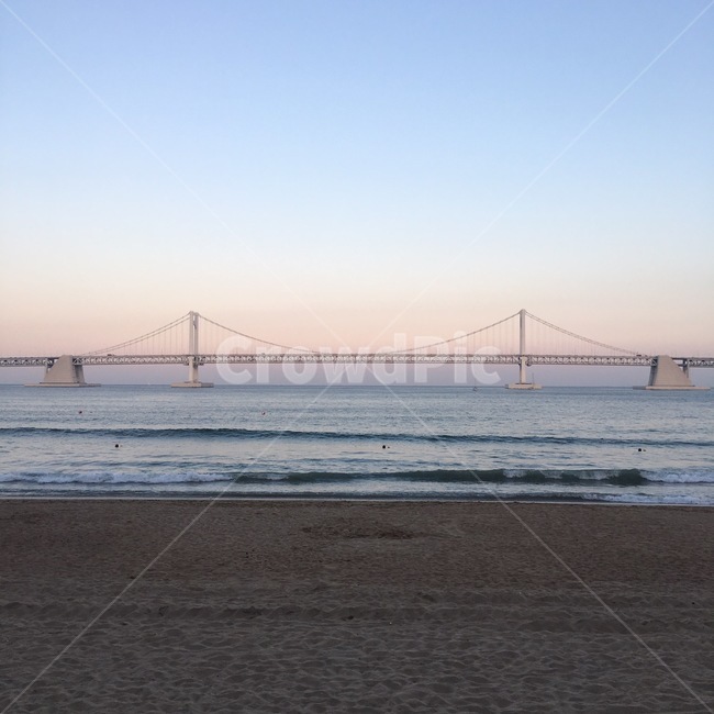 부산,광안리,광안대교,노을,하늘,감성,해질녘,바다,해변