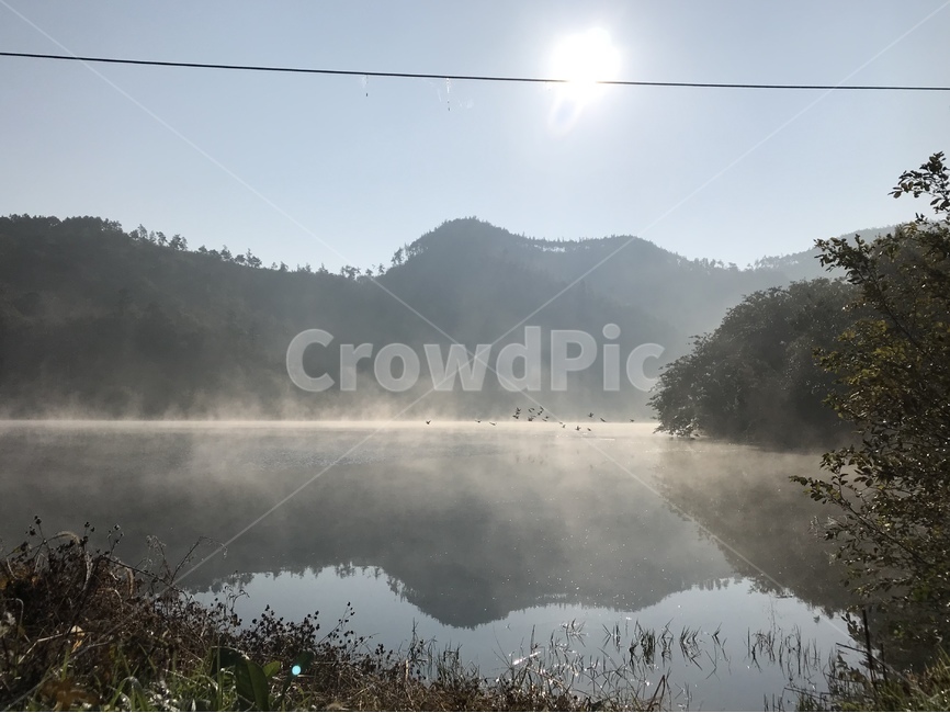저수지,물안개,곡성,호수,아침풍경,낚시터,자연,풍경,nature,landscape,한국자연풍경,한국자연경관,korea nature landscape,weather,날씨,outdoors,옥외