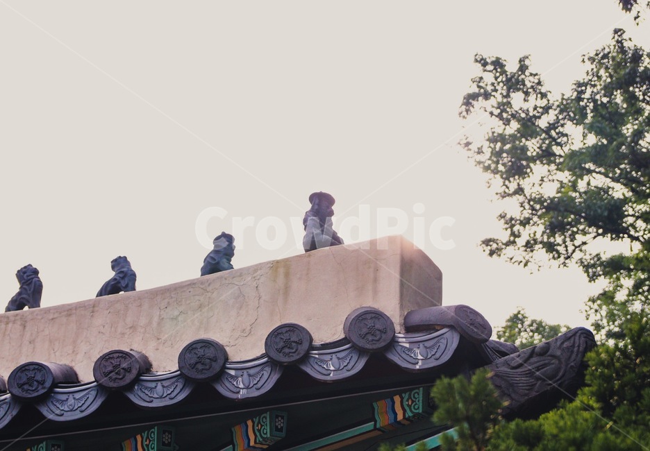 전통,문화,한국,지붕,한옥,조각상,한국전통,한국문화,korean traditional,korean culture,건축물,건물외관,exterior,building,structure,architecture,construction