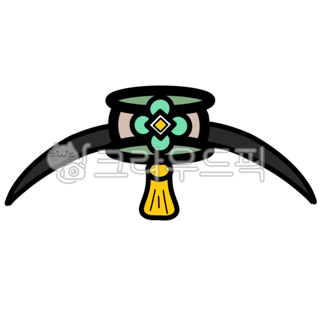 족두리,한복,머리띠,한복머리띠,족두리일러스트