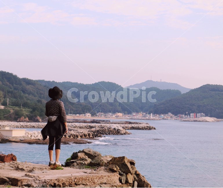 영덕해변,바다풍경,새벽,둘레길,실루엣,해변의여인,여행,경북,일출,여행,휴가,traveling,vacation,trip