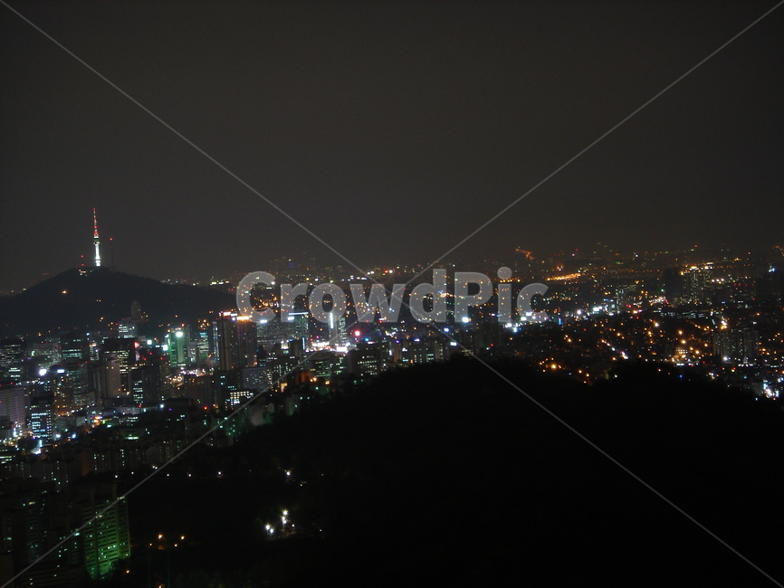 야경,도시,도심,남산,독립문,불빛,조명