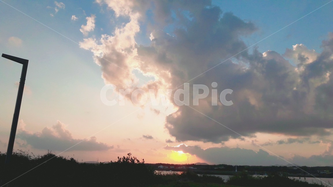 하늘,노을,구름,석양,낙조,자연,풍경,nature,landscape,outdoors,옥외,sunlight,햇빛,sky