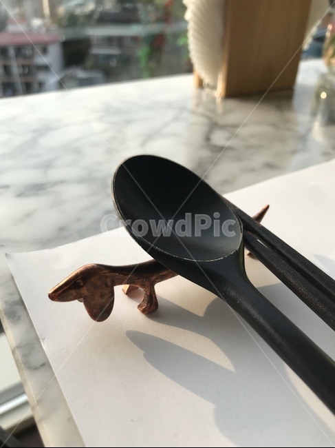 강아지,수저받침,숟가락,식사,밥