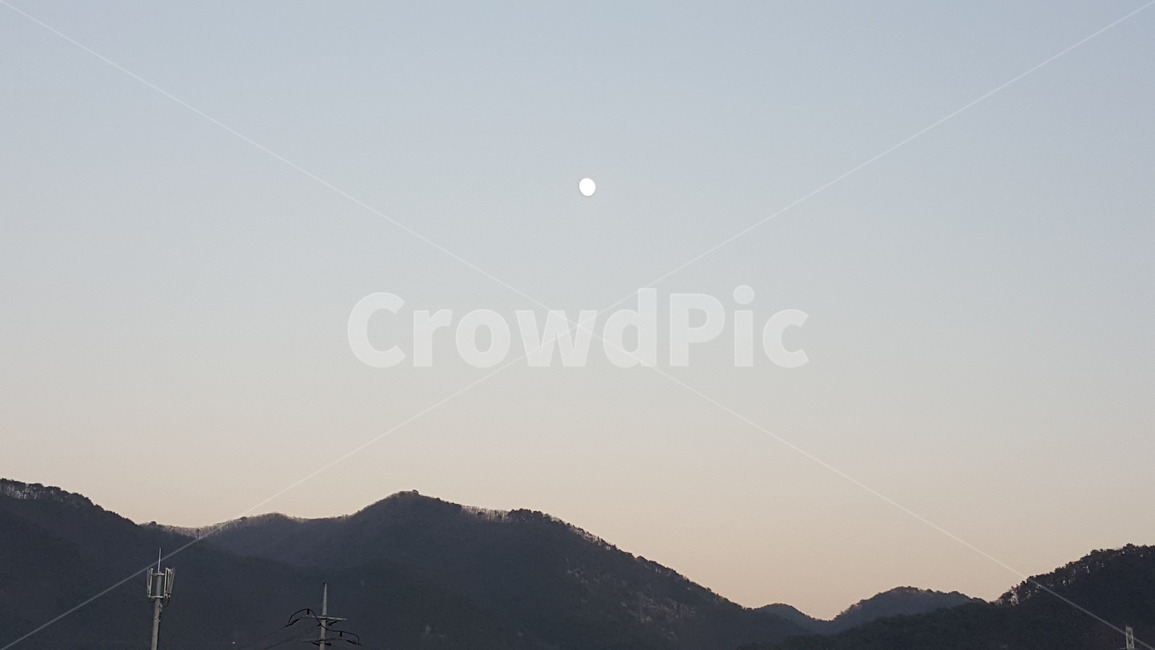 저녁,달,초저녁달,풍경,자연,자연,풍경,nature,landscape,outdoors,옥외