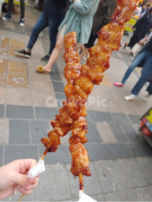음식,길거리,길거리음식,닭꼬치,먹거리