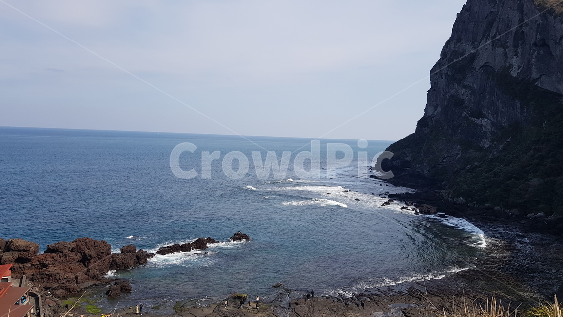 바다,해변,제주도,일출봉,파도