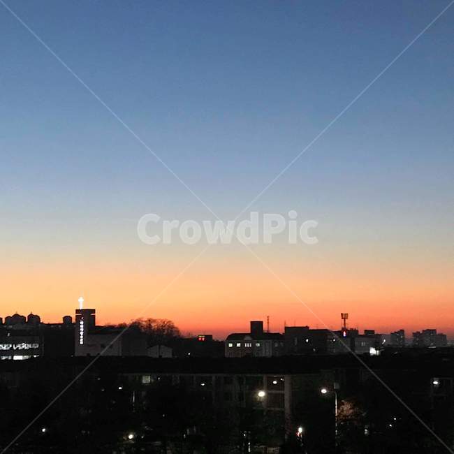 저녁노을,밤,풍경,해질무렵,하늘