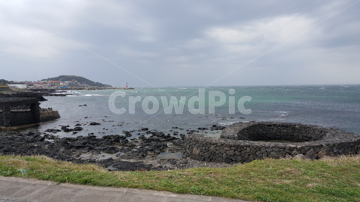 제주도,바다,풍경,해변,구름,하늘