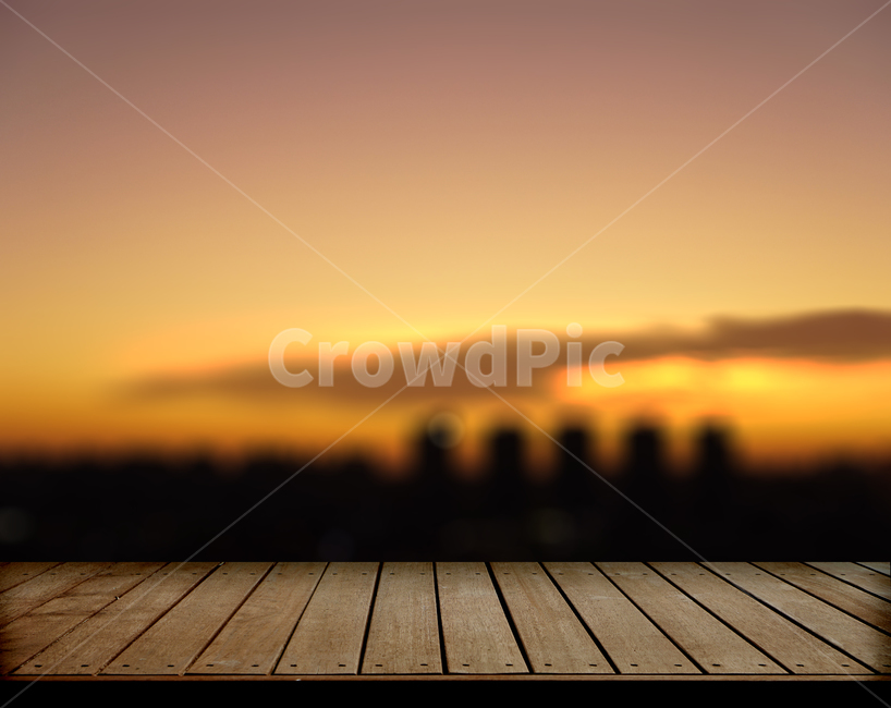 cloud,sky,wooden board,background,copy space,sunset,blur,dinner,boardwalk,motion blur