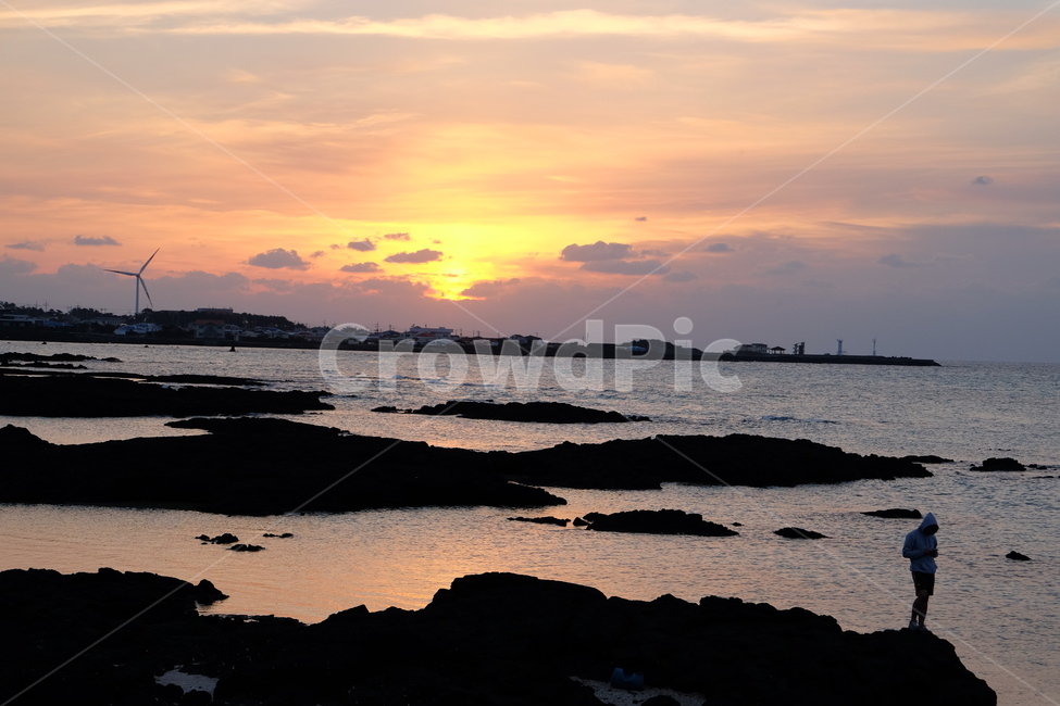 제주도,바다,노을,일몰,하늘,붉은하늘,제주,jeju