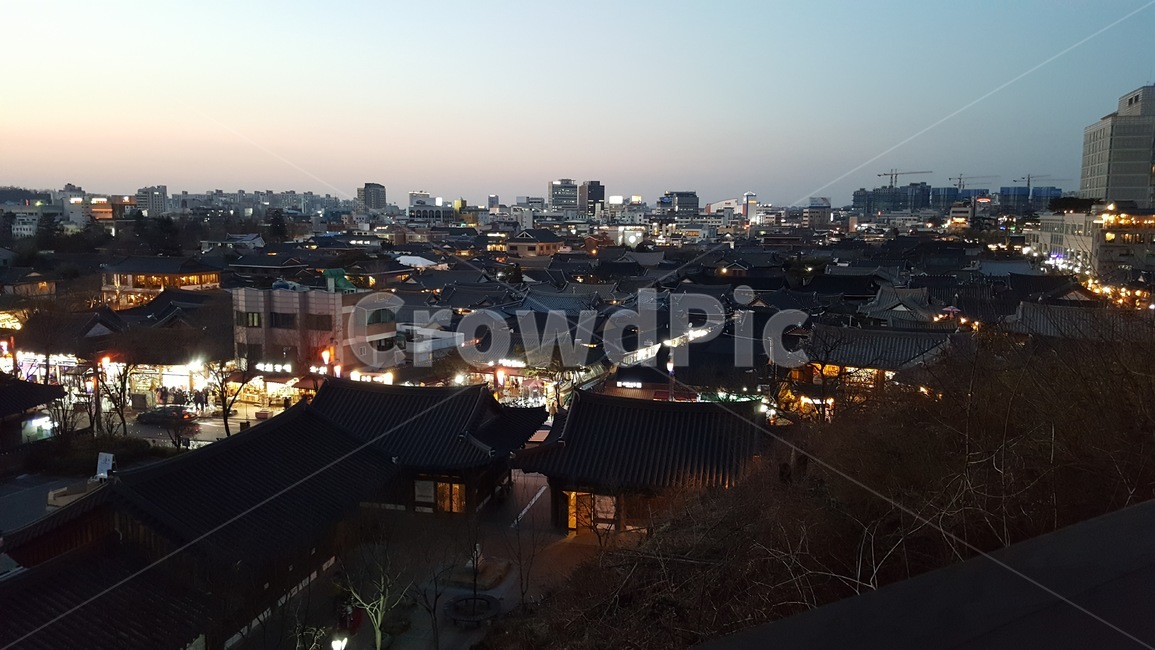 한옥마을,전주,야경,밤,불빛,경치,풍경