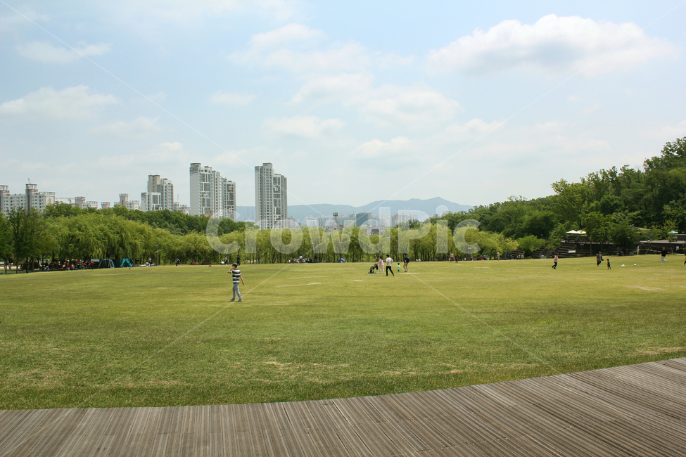 한국,서울,북서울꿈의숲,데크,나무데크,산책로,길,잔디,풀,풀밭,나무,공원,언덕,산,건물,빌딩,아파트,집,도시,도심,하늘,맑은하늘,파란하늘,구름,녹색,그린,파랑,블루,먼산,풍경,야외,실외,잔디밭,자연,풍경,nature,landscape,사람들,대중,군중,other people,crowd,grass,plant,식물,park,outdoors,옥외,lawn