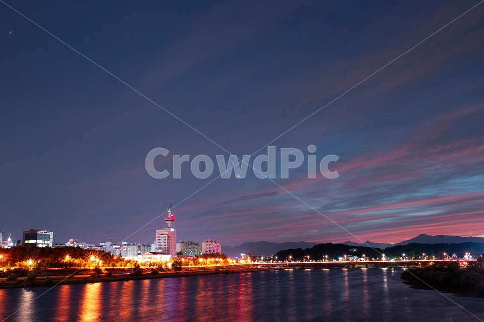 일몰,석양,야경,강,가로수,대전,만년동,엑스포다리,야경,밤,풍경,nightscape,night,landscape,도시,city,한국도시풍경,한국도시경관,korea cityscape,water,물