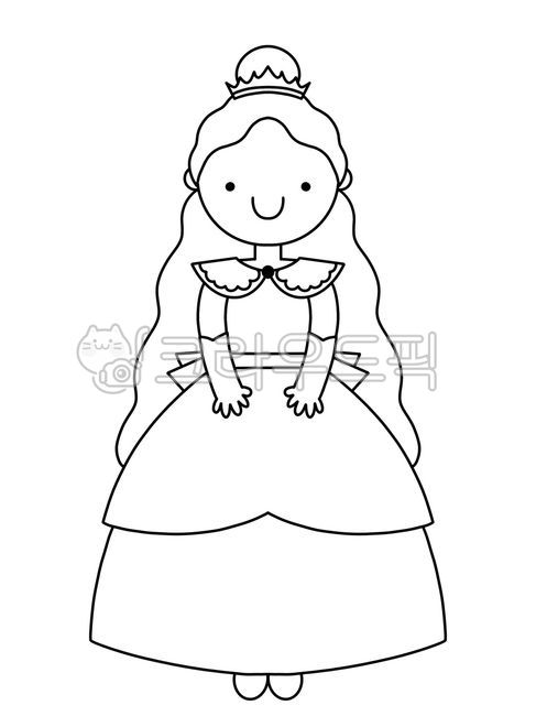 공주,색칠놀이,컬러링,왕관,드레스,치마,공주색칠,공주놀이