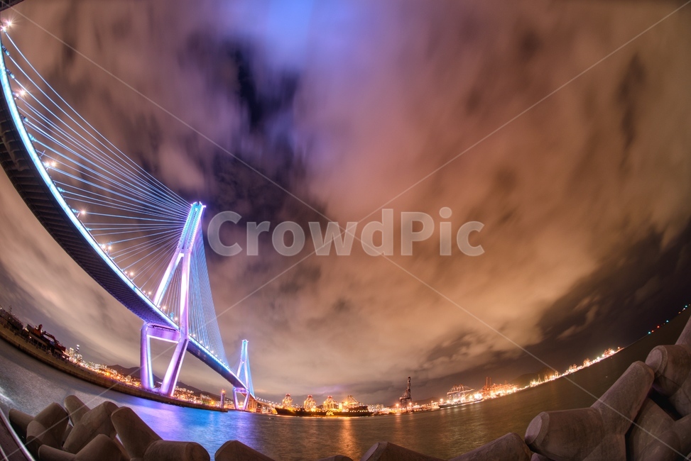 야경,북항대교,구름,다리,부산,영도,다대포,장노출,야경,밤,풍경,nightscape,night,landscape,건축물,건물외관,exterior,building,structure,architecture,construction,건물,lighting,조명