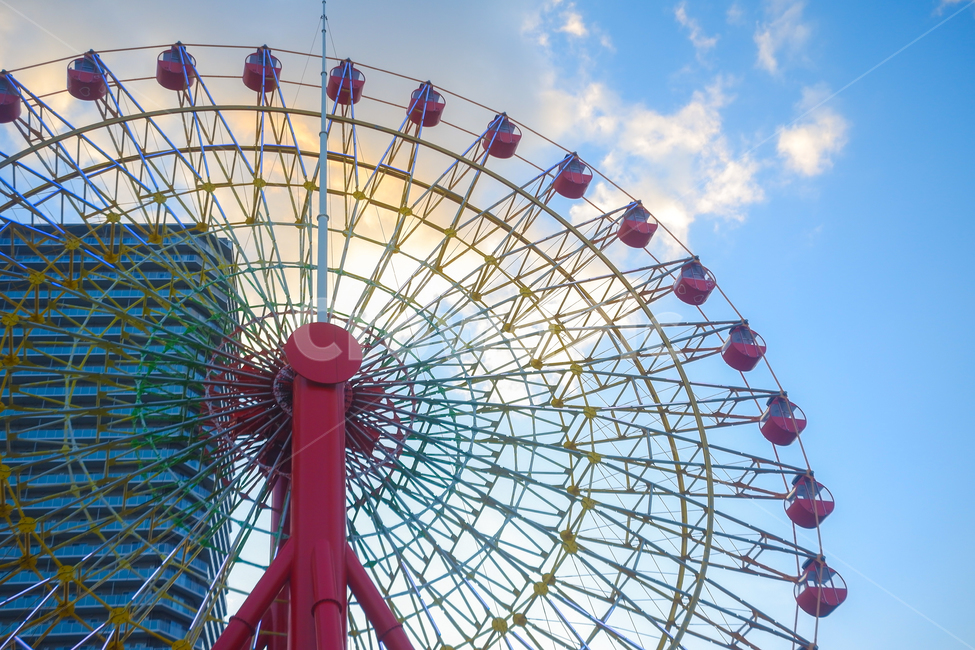 관람차,오후,노을,하늘,aferriswheel,놀이공원,놀이동산,놀이터,amusement park,playground