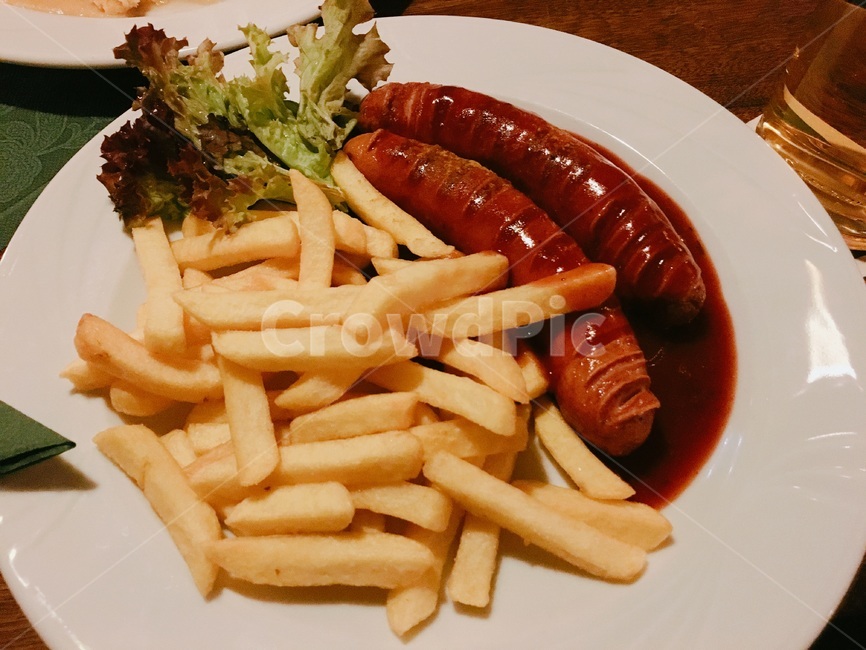 커리부어스트,요리,소시지,감자튀김,currywurst,독일음식,sausage,german
