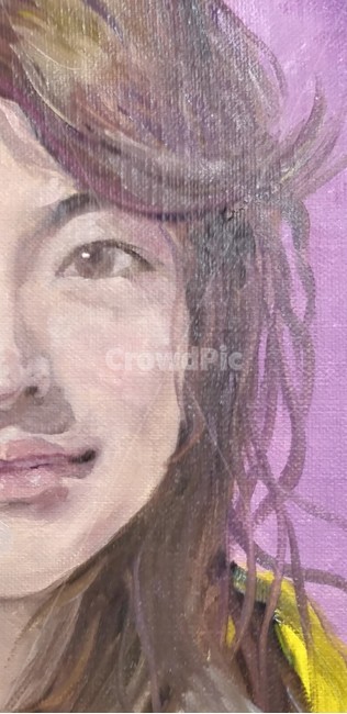 인물,소녀,작품,유화,미소,예술,art