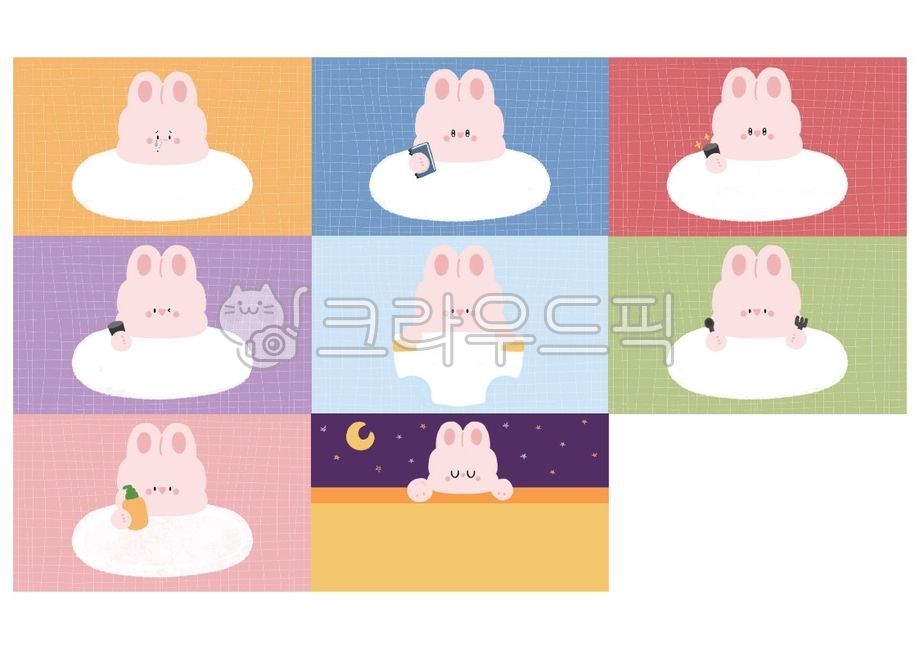 bedding,kindergarden,rabbit,Day care Center,new semester,diaper,nameplate,label paper