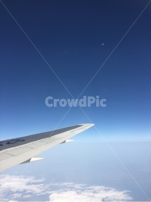 비행기,airplane,하늘,sky,달,moon