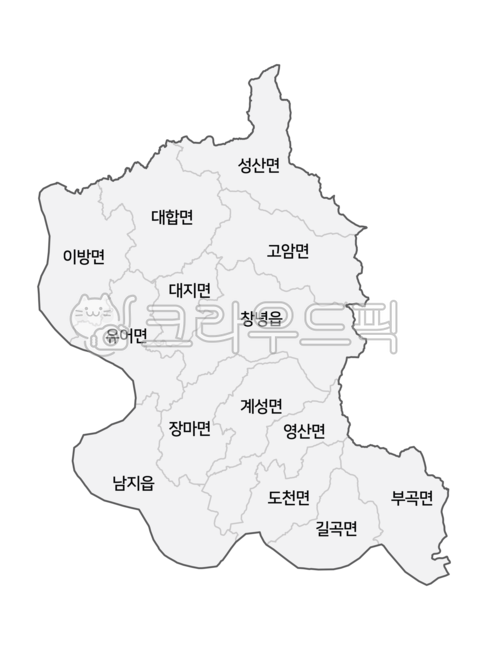 Cheongnyeonggun Map,Cheongnyeonggun administrative map,Cheongnyeong,Cheongnyeonggun administrative district,Cheongnyeonggun