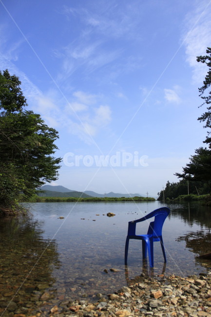 호수,물가,휴식,하늘,푸른,의자,자연,바람,여름,sky,lake,riverside,chair