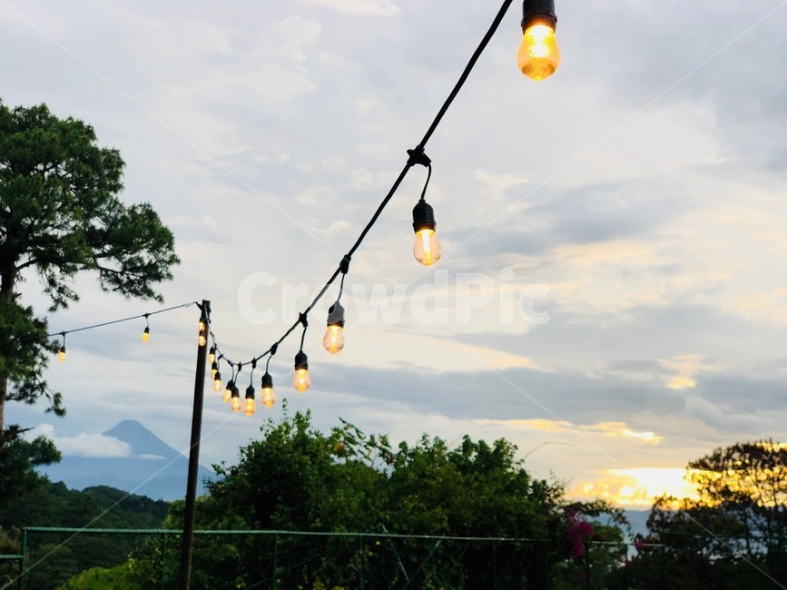light,빛,전구,조명,하늘