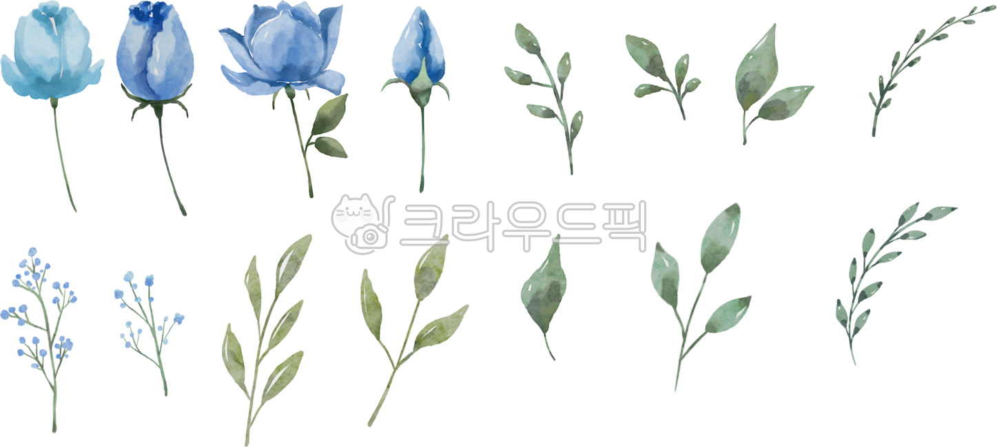 파란색꽃, 파란색, 백그라운드, 봄, 컬러풀, 사진,이미지,일러스트,캘리그라피 - OK디자인작가