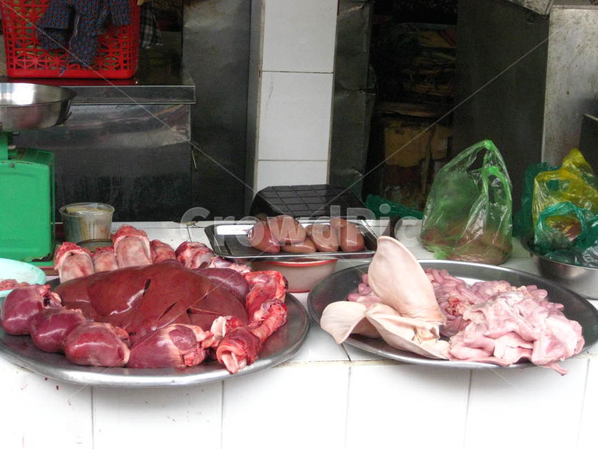 내장,guts,organs,intestines,창자,날고기,시장,market