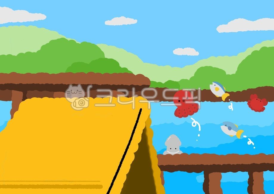 Class materials,nature,fishing background,fishing game,fish,riverside,marine life