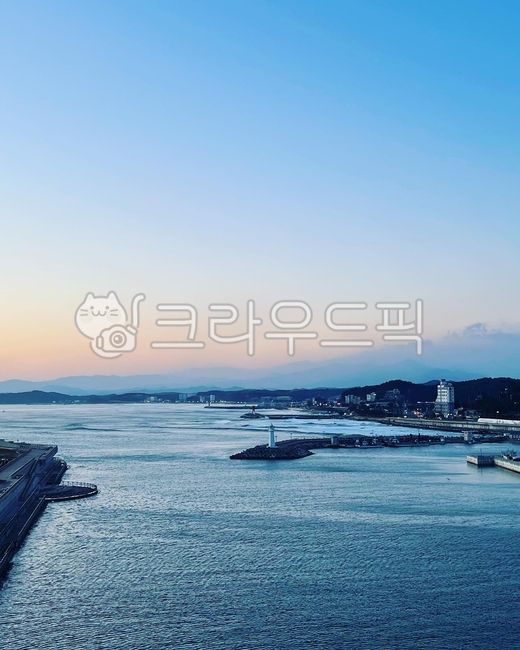 새벽바다,속초,대포항,방파제,여명