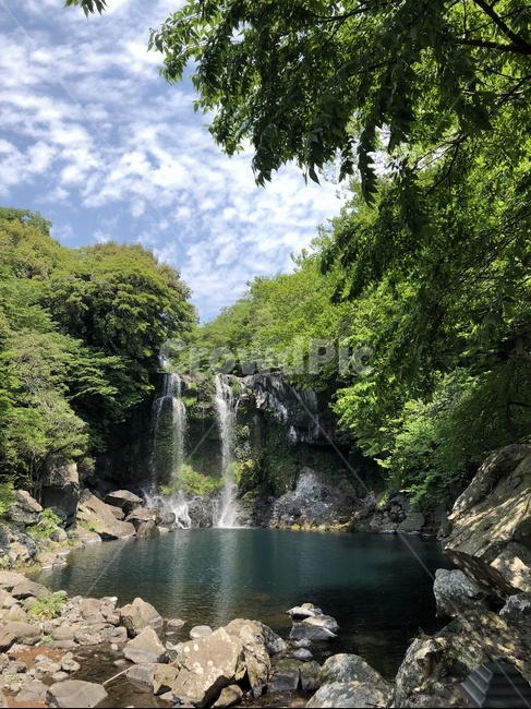 nature,자연,outdoors,waterfall,폭포,천지연폭포,천지연,돌,하늘,조화,제주도,제주,자연,풍경,nature,landscape