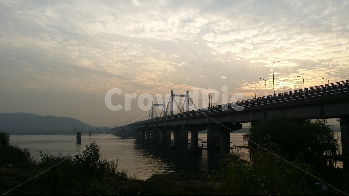 다리,철교,노을,석양,하늘,sunset,bridge,자연,풍경,nature,landscape,building,건물