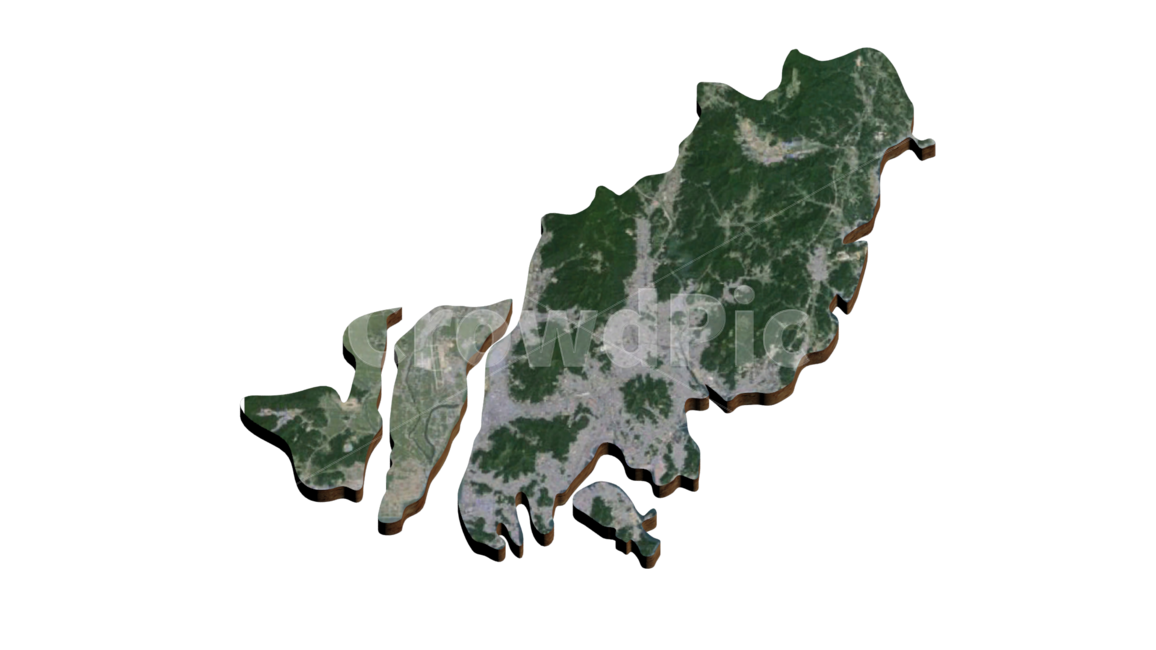 부산,경상도,대한민국,한국,지도,3d,map,누끼,remove background