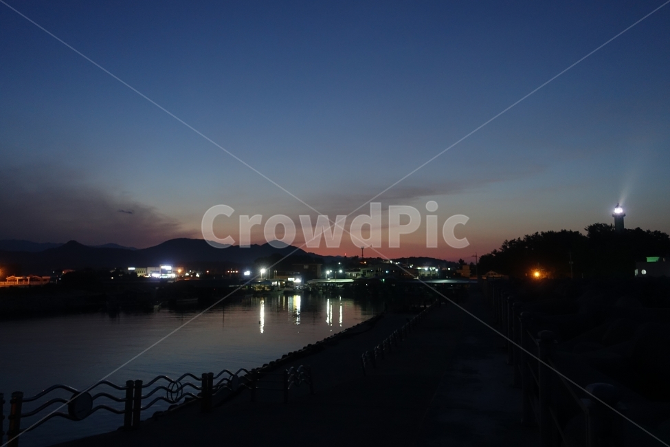 송지호해수욕장,등대,바다,야경,노을,자연,풍경,nature,landscape,야경,밤,nightscape,night,water,물,waterfront,워터 프론트