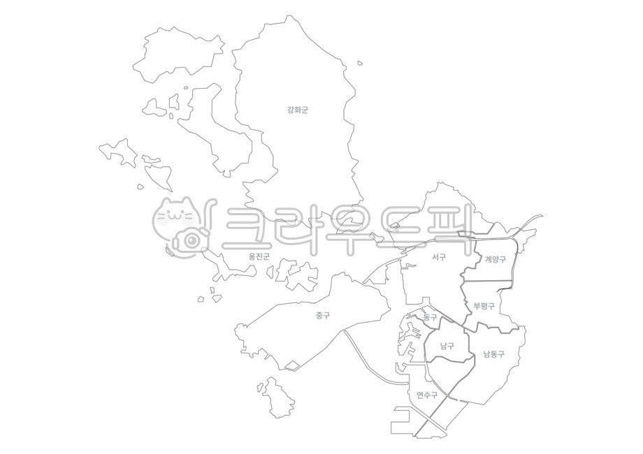 인천지도,한국지도,인천광역시,인천,한국,지도,지방,행정구역,png,누끼,맵,관할,경계,도시,map,강화도,korea,boundary,line,background,white,누끼,remove background