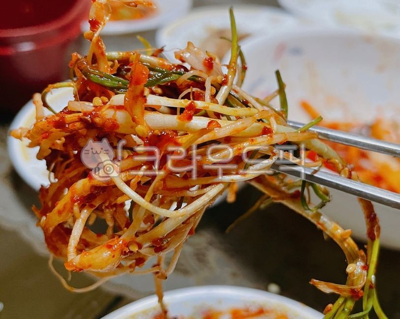 달래무침,무침,달래,양념,식사,참깨,깨,음식,food,sesame,meal