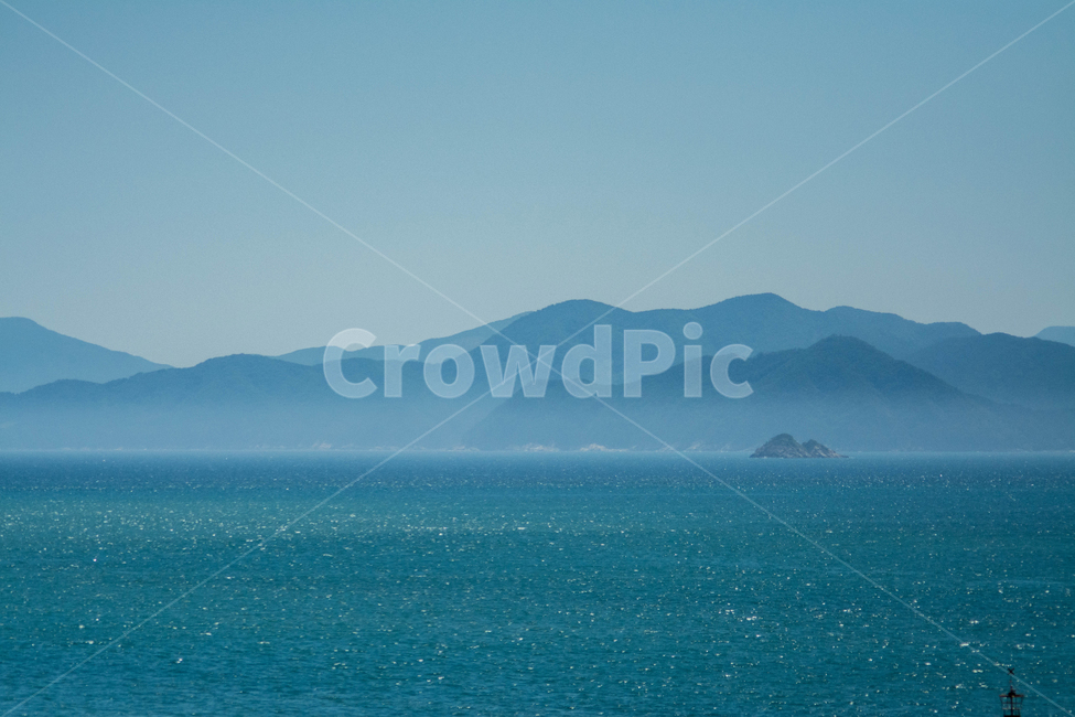 바다,자연,풍경,산,해무,자연,풍경,nature,landscape,land,땅,outdoors,옥외,ocean,대양,sea,water,물,shoreline,해안선