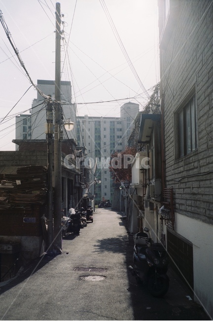 동네,골목길,전봇대,여유,빛,골목길,alley,road,도로,building,건물,street,거리,urban,어반,city,시티,town,도시,path,통로,walkway,보도