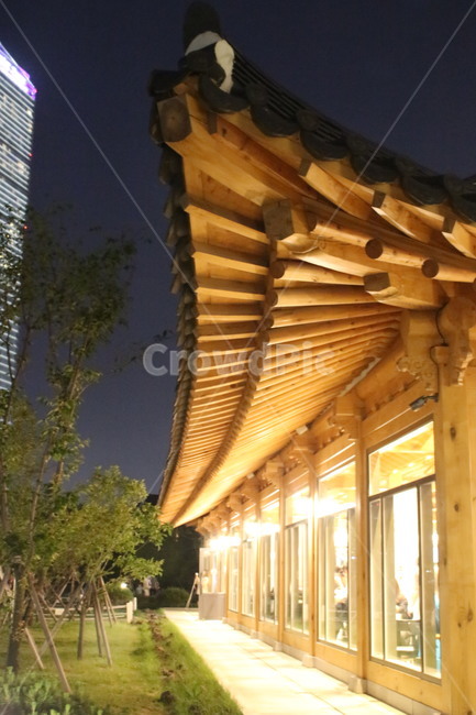 송도한옥마을,한옥,한옥처마,한옥야경,전통,한국전통,한국문화,korean traditional,korean culture