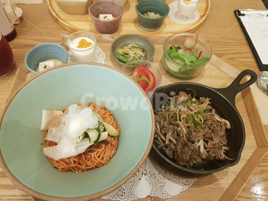 식사,음식,food,meal,한식,비빔국수불고기정식,비빔국수,불고기,정식