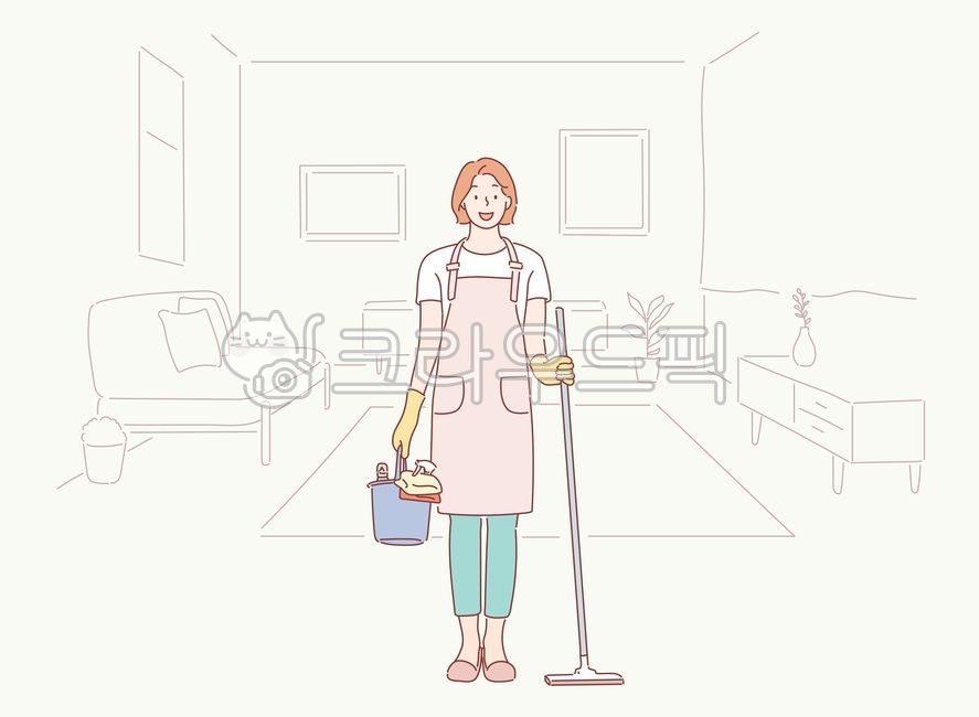 Housework,part-time job,part-time job,part-time worker,part-time worker,occupation,college student,labor,income,income,job,person,vacation,situation,pose,illustration,vector,character,cute,simple,mop,mopping,cleaning,hygiene,cleanl