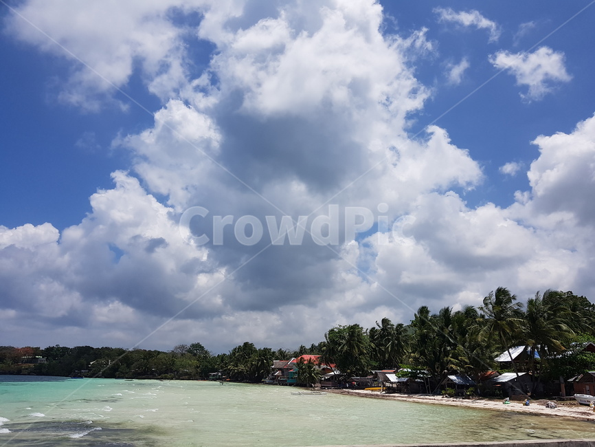 weather,날씨,nature,자연,outdoors,옥외,land,땅,cumulus,적운,cloud,구름,sky,하늘,water,물,sea,바다,ocean,대양,summer,여름